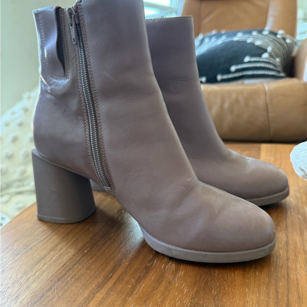 Camper Ankle Boots with Chunky Heel